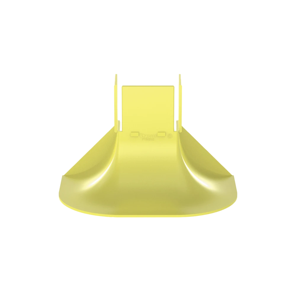 FTR2X2LYL-LAT-IZQ-l Accesorio de Control de Radio de Curvatura / 2' Radio / 3.85' x 6' x 3.85' / Policarbonato-ABS / Amarillo FTR2X2LYL 3