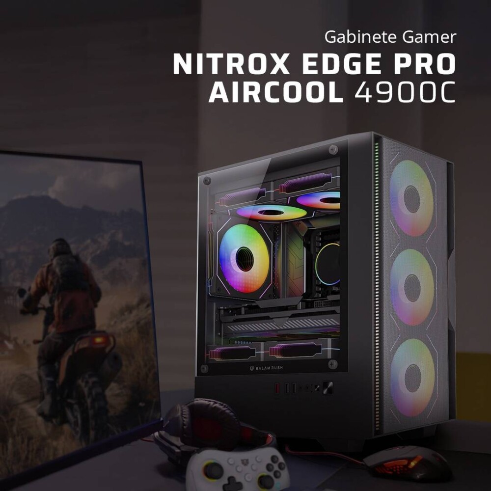 GABBLR1160_2_full Gabinete Gamer Mini Torre NITROX EDGE PRO AIRCOOL 4900C 17