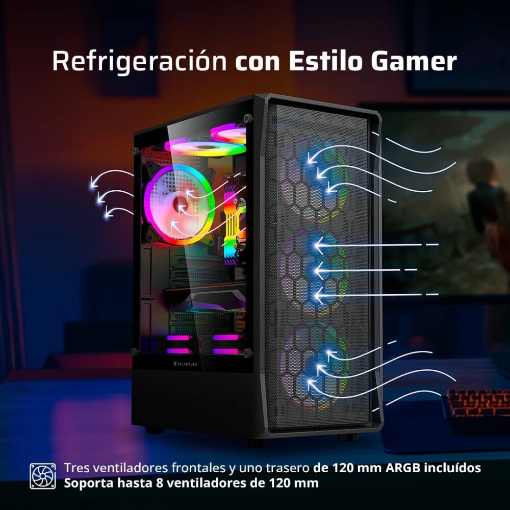 GABBLR1180_3_full Gabinete Gamer Media Torre ATX DRAGONFLY HEX GM560 Factor: ATX, Micro Atx - Mini ITX 14