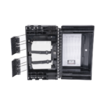 Caja de Empalme de Fibra Óptica / IP65 / Aérea / 144 Empalmes / 6 Charolas / 4 Entradas 4-16 mm / -40°C a +65°C / 13.8x8.3x4.3 in GJS2019-AD-5-l