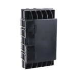Caja de Empalme de Fibra Óptica / IP65 / Aérea / 144 Empalmes / 6 Charolas / 4 Entradas 4-16 mm / -40°C a +65°C / 13.8x8.3x4.3 in GJS2019-l