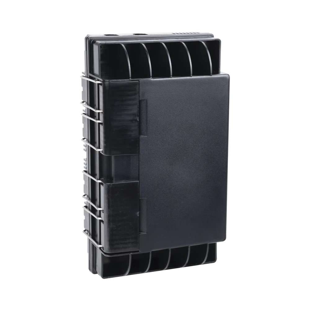 GJS2019-l Caja de Empalme de Fibra Óptica / IP65 / Aérea / 144 Empalmes / 6 Charolas / 4 Entradas 4-16 mm / -40°C a +65°C / 13.8x8.3x4.3 in GJS-2019 1
