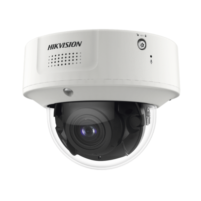 Cámara Domo IP / 4 Megapixel / Lente Motorizado 2.8-12 mm / IR 40 m (131.2 ft) / WDR 140 dB / IP67 / IK10 / Audio y Alarmas