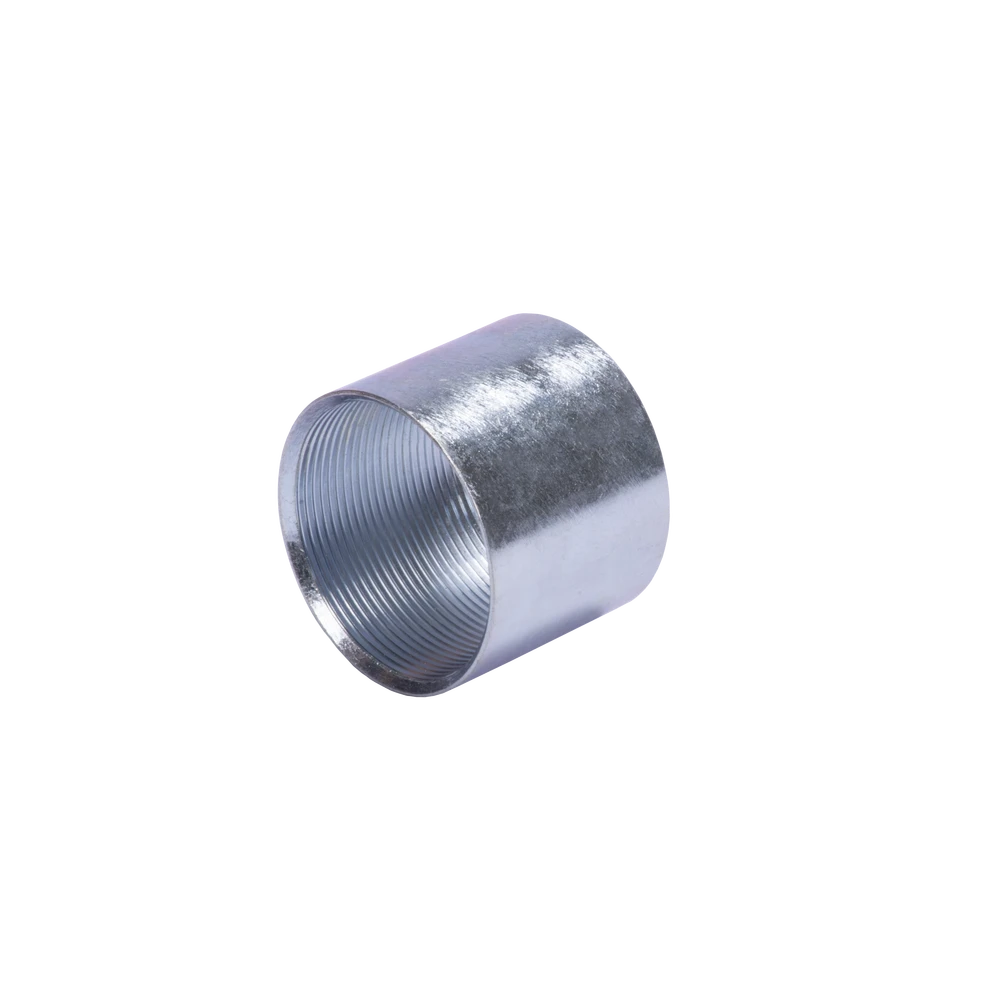 JUPG300COP-l Cople 3" (76mm) pared gruesa con rosca galvanizado etiqueta amarilla JU-PG-300-COP 1