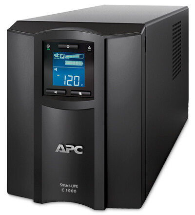 No Break Capacidad 1000VA, 600 watt, 120v, 8  APC SMC1000C, 1000 VA, 600 W, 3 h, Negro, Industrial y Oficina