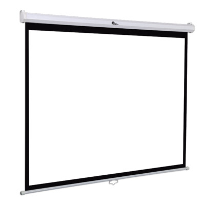 QIAN PANTALLA DE PROYECCION MANUAL GUDING 100 PULGADAS, PLEGABLE, A PRUEBA DE MOHO, BLANCO MATE, MOD. QPG-69502