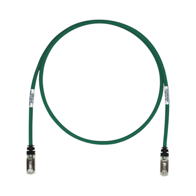 Patch Cord Cat6A, Blindado S/FTP, CM/LS0H, 3.05 Metros (10 Pies), Color Verde