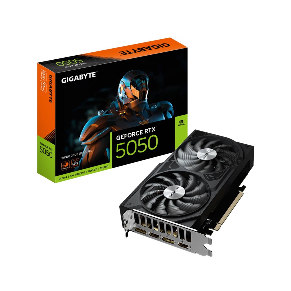TARJETA DE VIDEO GIGABYTE GV-N5050WF2OCV2-8GD, RTX 5050, 8GB, 128 BITS, GDDR6, PCI-E 5.0 GV-N5050WF2OCV2-8GD 1