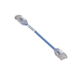 Cable de Parcheo TX6, UTP Cat6, Diámetro Reducido (28AWG), Color Azul, 15.2 cm (6 pulgadas) UTP28SP6INBU-AD-1-l