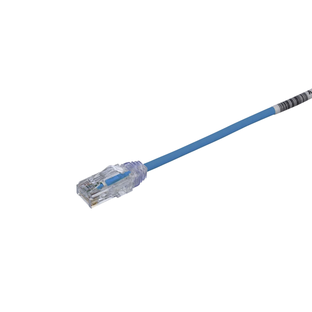 UTP28SP6INBU-AD-3-l Cable de Parcheo TX6, UTP Cat6, Diámetro Reducido (28AWG), Color Azul, 15.2 cm (6 pulgadas) UTP28SP6INBU 4