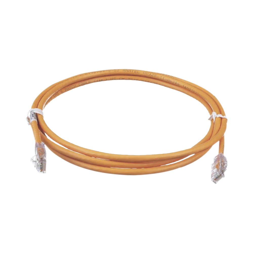 UTPSP5ORY-l Cable de Parcheo TX6, UTP Cat6, 24 AWG, CM, Color Naranja, 1.52 Metros (5 Pies) UTPSP5ORY 1