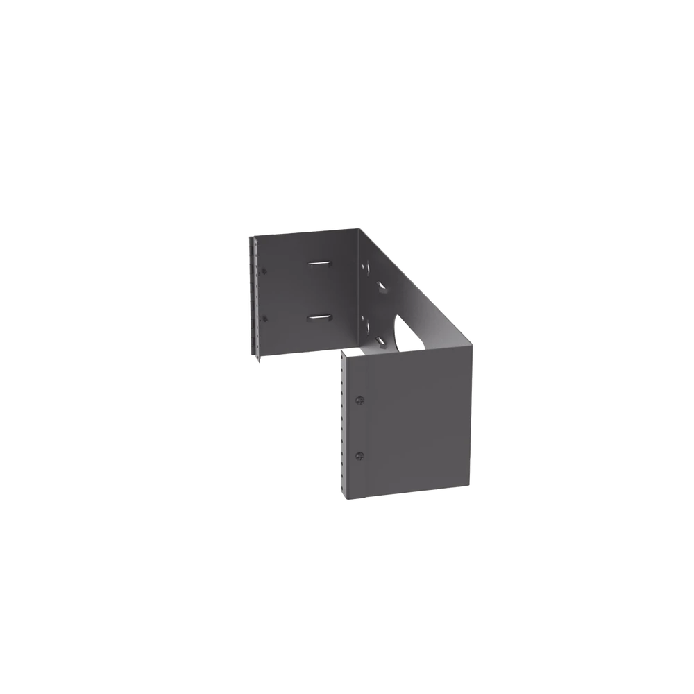 WBH4-LAT-IZQ-l Rack Abierto de Instalación en Pared con Bisagras, Profundidad de 159 mm, 19 in de Ancho, 4 UR, Color Negro WBH4 3