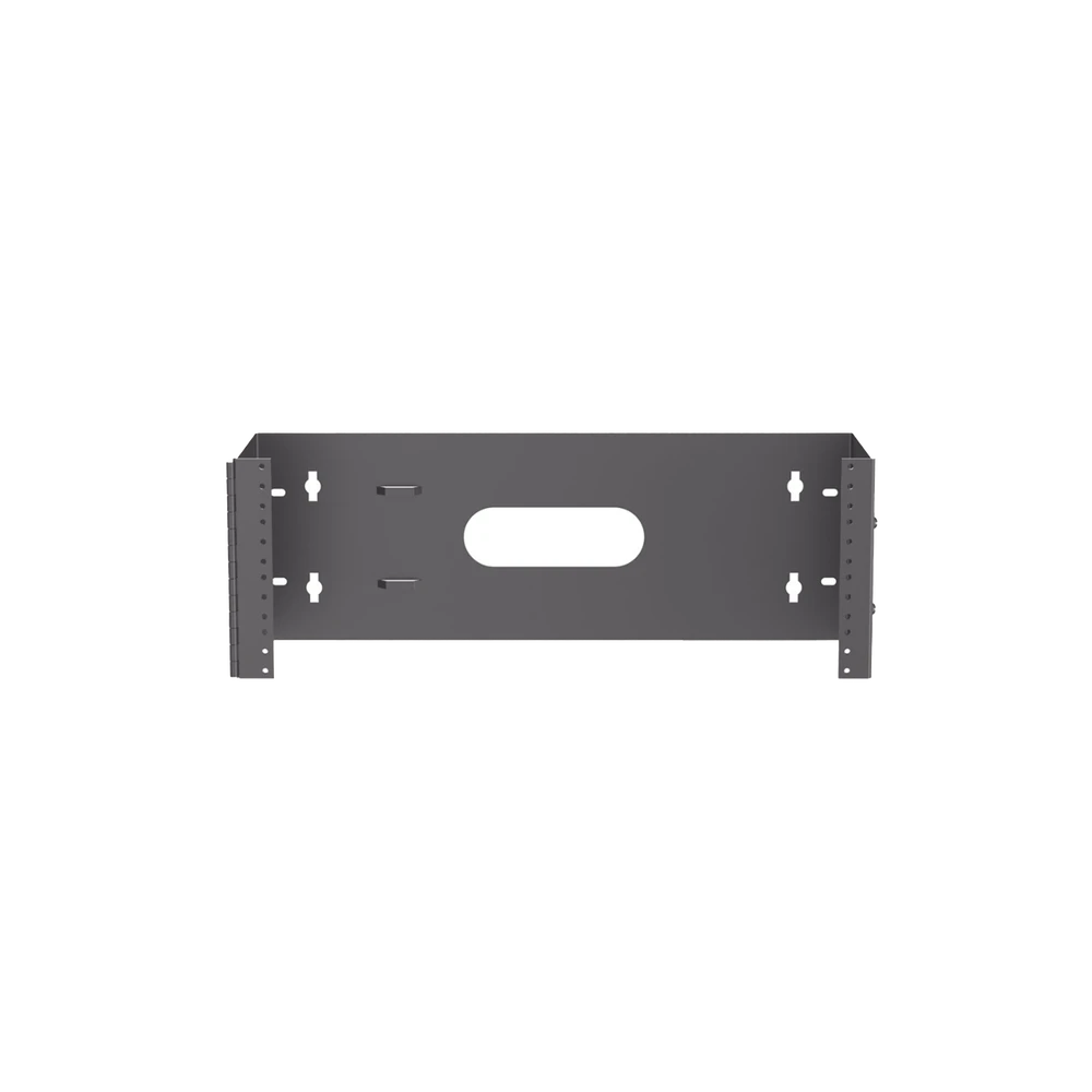 WBH4-l Rack Abierto de Instalación en Pared con Bisagras, Profundidad de 159 mm, 19 in de Ancho, 4 UR, Color Negro WBH4 1