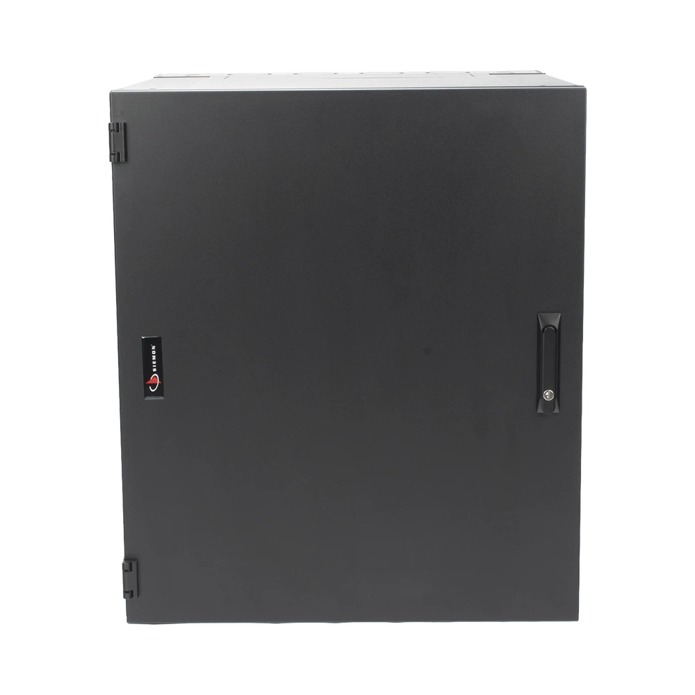 WC3S10118-l Gabinete de Pared / Puerta Sólida / 18U / Negro WC3-S101-18 1