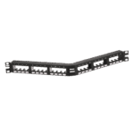 Panel de Parcheo Modular Mini-Com (Sin Conectores), Angulado, Sin Blindaje, Con Números Pre-Impresos, de 24 Puertos, 1UR adicional_0S400-7