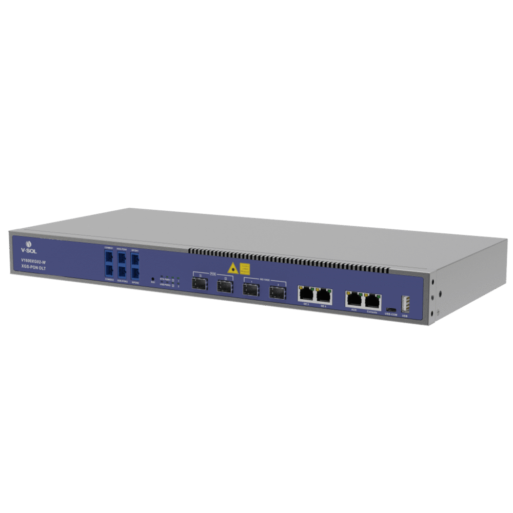 adicional_1S1000-1 OLT Dual de 2 Puertos XGSPON/GPON con WDM Integrado/ 4 Puertos Uplink (2 Puerto Gigabit RJ45 + 2 Puertos SFP/SFP+) / Hasta 512 ONUs V1600XG02-W 2