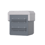 Gabinete de Acero Ventilado para Exterior 250 x 250 x 180 mm con Rieles DIN y 4 Placas Laterales para Montaje de Equipos por Fuera adicional_2S400-2