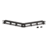 Panel de Parcheo Modular Mini-Com (Sin Conectores), Angulado, Sin Blindaje, Con Números Pre-Impresos, de 24 Puertos, 1UR adicional_2S400-57
