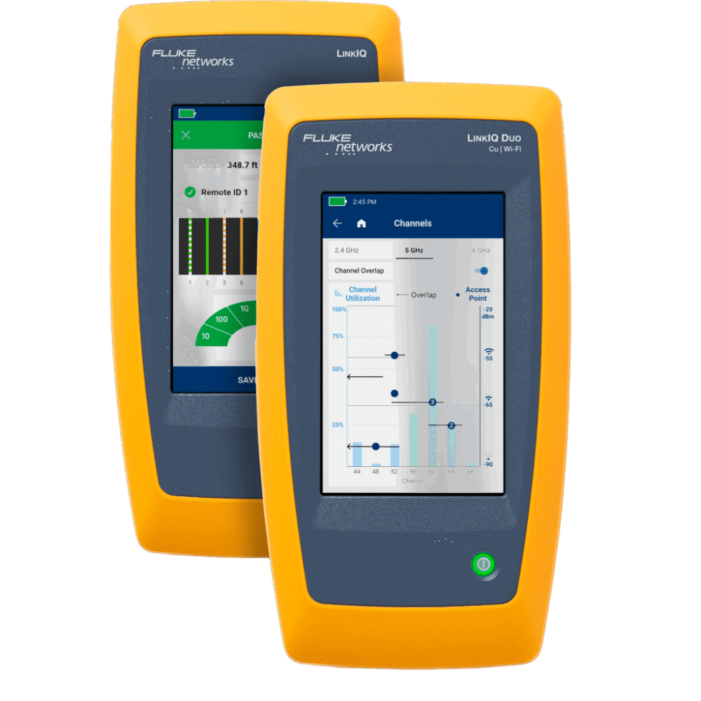 Calificador de Red y Wi-Fi LinkIQ DUO / Verificación de Cables hasta 10GBASE-T / Análisis Wi-Fi 6E / Pantalla Multitáctil a Color / Diagnóstico de Switch y PoE hasta Clase 8 LIQ-DUO-H6-MX 2