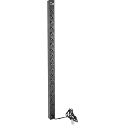 frontal_0S400-111 PDU Vertical para Rack con 18 Tomas NEMA 5-15R, 15A, 1.22 m (48 in) de Altura, Acero Color Negro DP1N481815 4