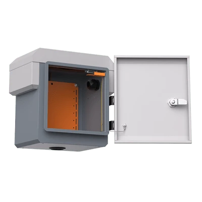 lateral_derecha_0S400-1 Gabinete de Acero Ventilado para Exterior 250 x 250 x 180 mm con Rieles DIN y 4 Placas Laterales para Montaje de Equipos por Fuera WI-IOTBOXMINIV1 4