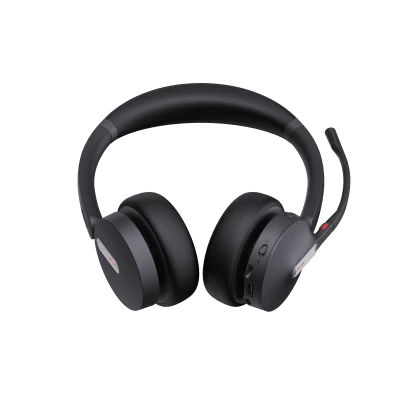 lateral_izquierda_0S400-27 Diadema Inalámbrica Yealink WH64 DECT y Bluetooth con Capacidad de Hasta 32 Horas de Conversación WH64-DUAL-UC 3