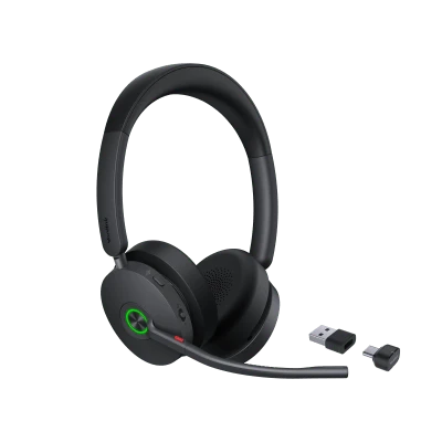 lateral_izquierda_0S400-34 Diadema Inalambrica BH74-With-Stand-UC-USB-C/A de Yealink con Compatibilidad UC Multiplataforma y Acoustic Shield 3.0 BH74-WITH-STAND-UC-USB-C/A 3
