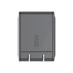 Cargador GaN III 35W / USB-C PD 35W + USB-A 22.5W / Doble Puerto Simultáneo / PD3.0 PPS QC4.0 AFC SCP FCP / Diseño Plegable de Bolsillo / Protección Integral 6 Capas lateral_izquierda_0S400-87