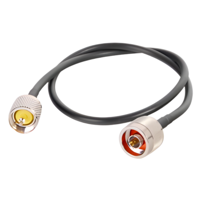 Jumper de 60 cm (23.62 Pulgadas) Fabricado con Cable RG-58U-SYS, Conector N y UHF del Otro Extremo