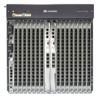 OLT GPON OptiXAccess Carrier Class con 1 tarjeta de 16 puertos GPON, 15 ranuras, 2 Fuentes de alimentación DC, 11 UR
