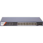 Switch Gigabit PoE+ / Administrable / 24 Puertos 1000 Mbps PoE+ / 2 Puertos SFP / Configuración Remota desde Hik-PartnerPro / PoE Extendido 250 Metros / 370 Watts portada_0S1000-148
