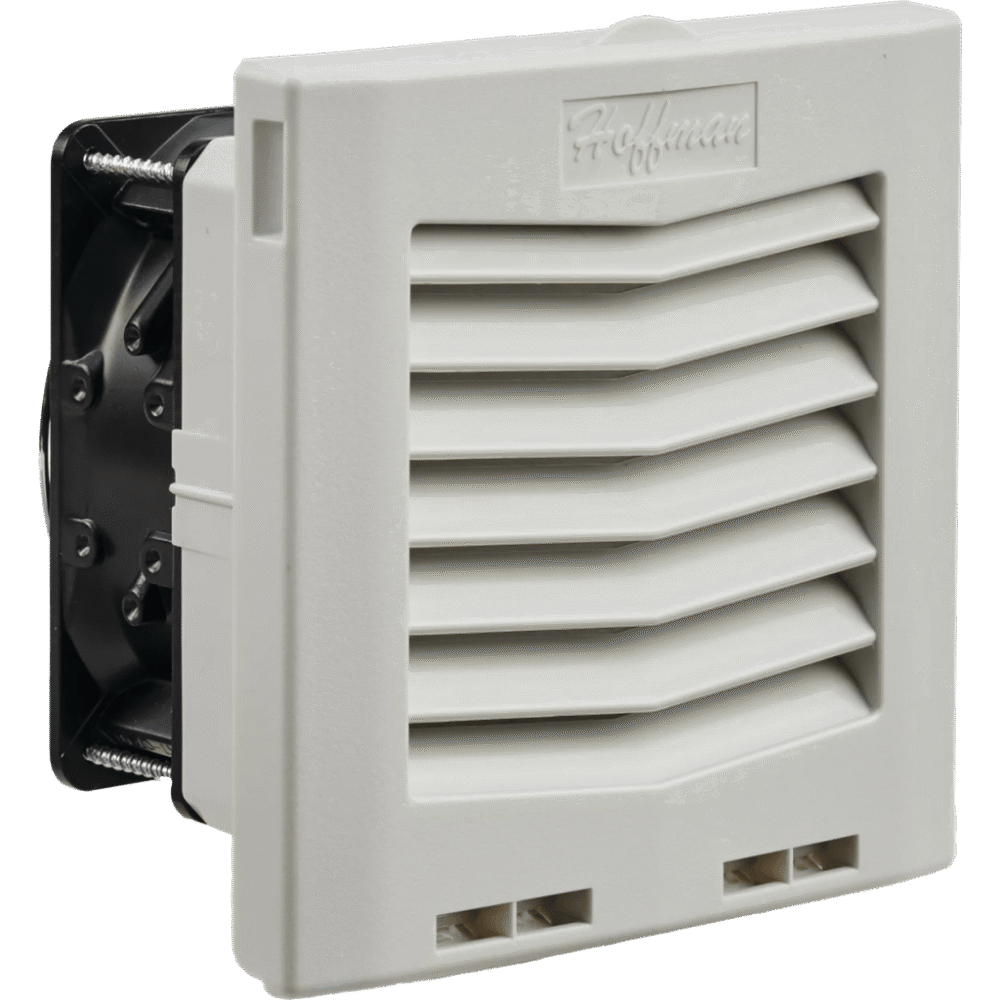 Ventilador con Filtro de Montaje Lateral HF05 / Flujo de Aire 35 CFM (59 m³/h) / 115 Vca / IP54 / Color Gris Claro HF0516414 1