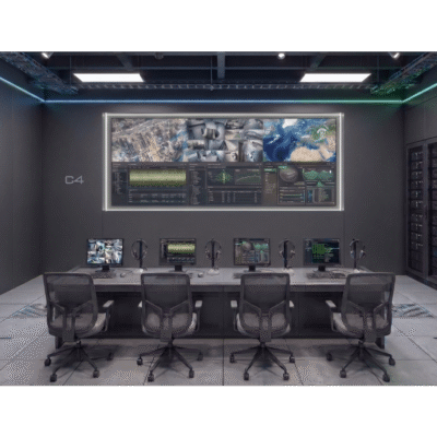 Kit Videowall 3x2 / 6 Pantallas 55" Full HD / Decodificador 16CH 4K / Montaje de Pared / Hikvision