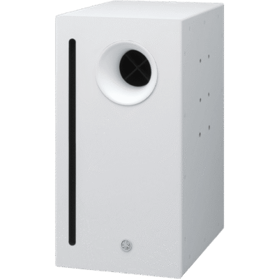 Subwoofer de Superficie | 10" | Baja Impedancia | Bass Reflex | 8 ohms | 100w por canal | Color Blanco