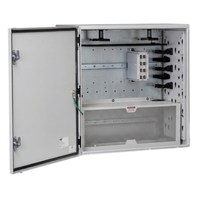 Gabinete de Zona de Instalación en Pared, Uso Industrial con Clasificación UL tipo IP66 y 4/12/4X, de 610 x 295 x 610 mm, de Acero, Color Gris