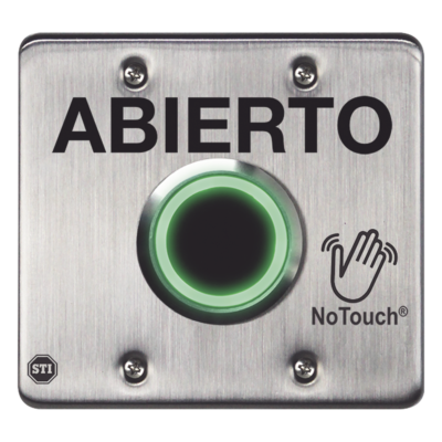 Interruptor IR NoTouch® de Acero Inoxidable, Salida Doble, ABIERTO