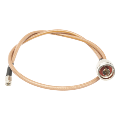 Jumper con Cable LP142 de 60 cm (23.62 Pulgadas), con Conectores N Macho a SMA Macho (Hasta 8 GHz).