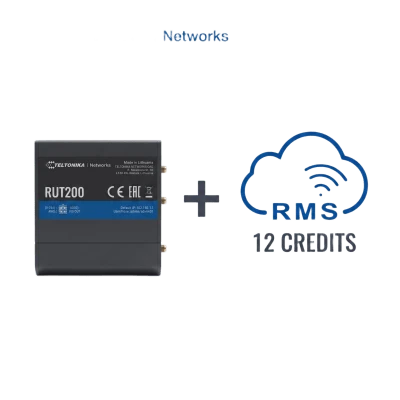 Router Teltonika LTE/4G RUT200 + 12 creditos RMS