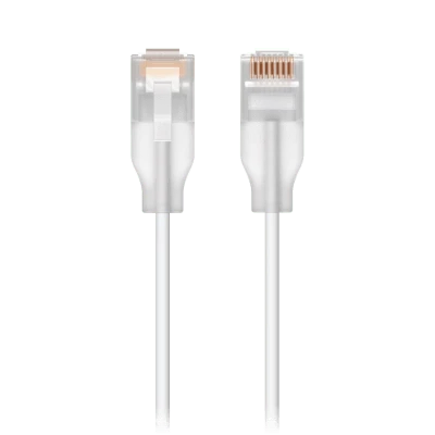 portada_0S400-122 Patchcord / 30 cm (0.98 ft) / Cat 6 / 10 GbE / PoE+++ / Etherlighting / RJ45 Translúcido / Interior UACC-CABLE-PATCH-EL-0.3M-W 1