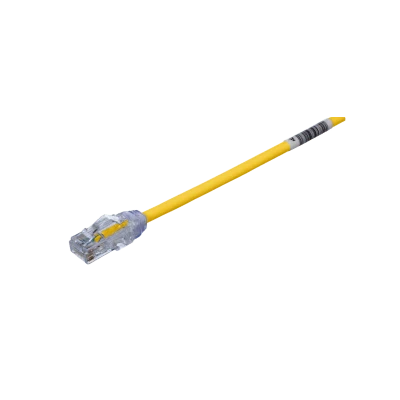 Cable de Parcheo UTP / Cat6A 500 MHz / 28 AWG Diámetro Reducido 4.7 mm / Doble Clasificación CM/LSZH / PoE IEEE 802.3bt / 0.61 m (2 ft)