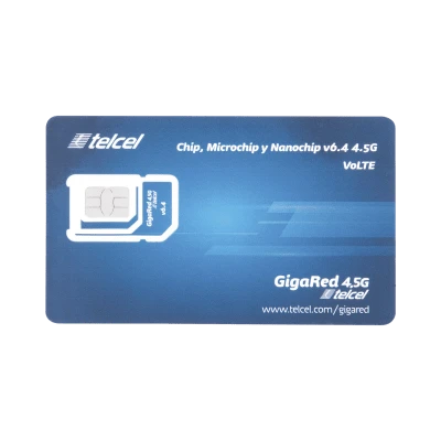 SIM de Datos M2M / 2 GB Mensuales / 1 Año de Servicio / 3G/4G / Roaming EUA y Canadá