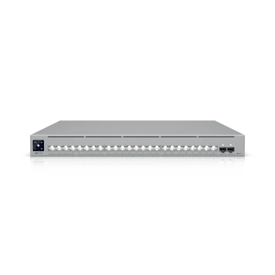 Switch Administrable Capa 3 / 24 Puertos RJ45 (16 × 10 GbE, 8 × 2.5 GbE) / 2 Puertos SFP28 25 G / Etherlighting™ / RPS / 460 Gbps