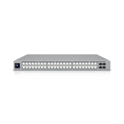 portada_0S400-200 Switch PoE Capa 3 / 48 Puertos PoE+++ / 32 × 10 GbE + 16 × 2.5 GbE / 4 × SFP28 25 G / 1080 W / 920 Gbps Switching / 1U Rack USW-PRO-XG-48-POE 1