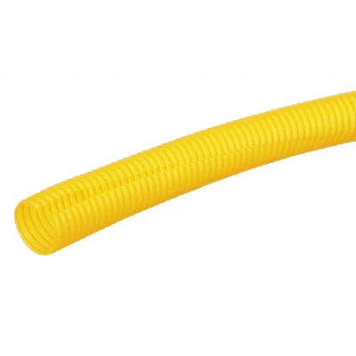Tubo Corrugado Abierto Fiberrunner, para Protección de Cables, 1.50 in (38.1 mm) de Diámetro, 3.1 m de Largo, Color Amarillo