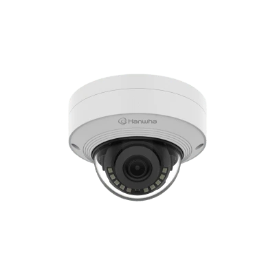 Cámara IP Domo Antivandálica / 8 Megapixel / Lente Fijo 3 mm / IR 20 m (65.6 ft) / WDR 120 dB / IP66 / H.265 & WiseStream / IA Personas y Vehículos