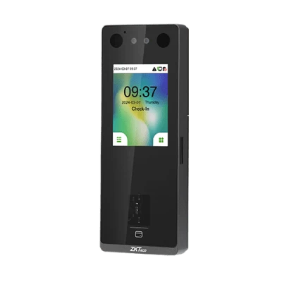 Terminal Biométrica Facial / Pantalla 2.8" / 3,000 Rostros 6,000 Huellas / IP65 / Video Intercom SIP / ONVIF / Anti-Fraude