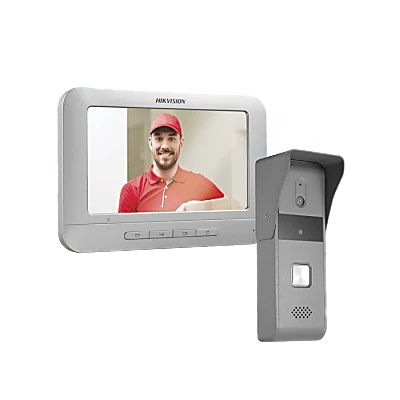 Kit de Videoportero Analógico con Pantalla LCD a Color de 7" / Frente de Calle para Exterior IP65 / Salida de Relevador
