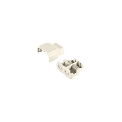 Conexión de tubería a canaleta T70, Salidas de 1/2", 3/4", 1" y 1 1/4", material ABS, Color Blanco Mate