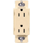 Receptáculo dúplex Claro 15 A / 125 V color marfil, sin placa, para combinar con atenuadores y apagadores Lutron portada_0S400-320