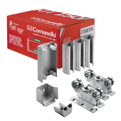 Kit para puertas autoportantes / Hasta 3 m (9.84 ft) / 600 kg / Carros 5 ruedas / Acero galvanizado